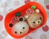 ✿キャラ弁✿ハムでお花✿作り方4写真
