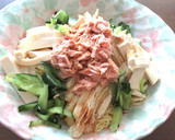 木綿豆腐と油揚げのせ、中華そうめん作り方4写真