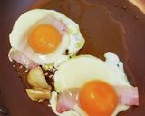 ベーコンエッグとほうれん草のソテー作り方4写真