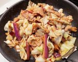 茄子とキャベツと豚肉の甘辛味噌炒め作り方19写真