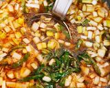 薬味たっぷり☆梅ダレ冷豚しゃぶしゃぶ♪作り方3写真