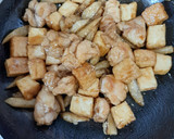 厚揚げ入り鶏ごぼう炒め★オイスター風味作り方10写真