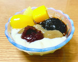 仙草ゼリー(を使った台湾風あんみつ)作り方7写真
