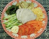 冷し中華に焼き茄子ON♪作り方7写真