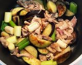茄子と豚肉のつけ汁作り方2写真