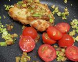 鶏肉とセロリの醤油麹丼作り方4写真