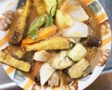 簡単副菜きな粉味噌甘酸味根菜野菜炒め作り方10写真