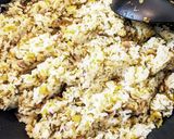 ひらたけと高菜漬けの炒飯作り方9写真
