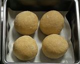 手ごねで4種の全粒粉100%ちぎりパン作り方12写真