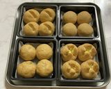 手ごねで4種の全粒粉100%ちぎりパン作り方17写真