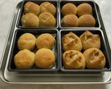 手ごねで4種の全粒粉100%ちぎりパン作り方18写真