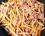 フライドポテトと豚こまの甘辛炒め作り方5写真