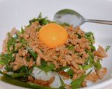 秒で出来るニラひき肉丼作り方5写真