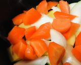 野菜ジュース●ハヤシ風玉かけカレーライス作り方1写真