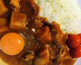 野菜ジュース●ハヤシ風玉かけカレーライス作り方4写真