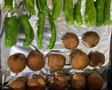 焼くだけ！椎茸andししとう作り方1写真