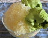 暑い夏にピッタリオレンジ抹茶アイスかき氷作り方3写真