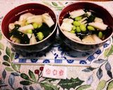 簡単！若布とタケノコと枝豆の即席お吸い物作り方2写真