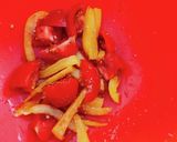 1分で♪パプリカ、トマトおかかポン酢和え作り方2写真
