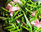 空芯菜とベーコンのオイスターソース炒め作り方1写真