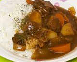薄めの牛ステーキ肉で!カレー作り方6写真