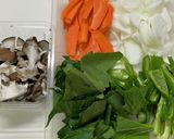 ささみと野菜のうま炒め作り方1写真