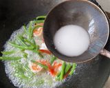海老とインゲンふわふわ卵白炒め作り方5写真