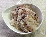 ごま塩と刻み梅干しの雑穀おにぎり作り方1写真