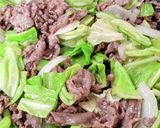 塩昆布で♪牛肉とキャベツ炒め♡作り方4写真