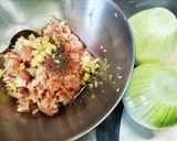 新玉ねぎの鶏つくね焼き作り方1写真