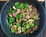 ご飯が進む♪ ピーマンとナスのひき肉炒め作り方6写真