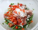 水菜とトマトのギョーザ作り方2写真
