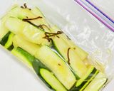 5分【ズッキーニ】白だし✖️ポン酢で漬物作り方8写真