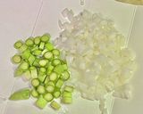 アスパラガスと卵の炒飯作り方1写真