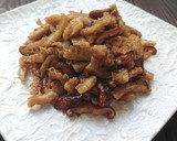 牛白ハチノスと椎茸の焼肉のたれ炒め作り方2写真