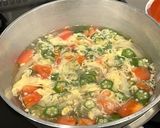 オクラとトマトの中華スープ作り方5写真