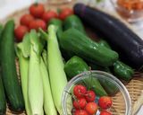 カラフル夏野菜の焼きびたし作り方1写真