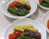 カラフル夏野菜の焼きびたし作り方4写真