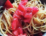 冷た〜い★トマトと青じその塩麹パスタ作り方4写真