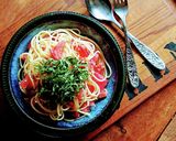 冷た〜い★トマトと青じその塩麹パスタ作り方5写真