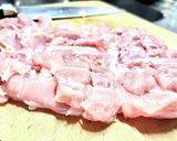 鶏もも肉のネギだくソースがけ〜疲労回復作り方1写真