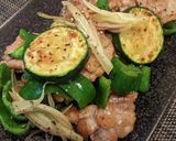 ズッキーニと豚肉のみょうが炒め☆夏レシピ作り方6写真