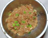 お好み焼き風豚ひき肉のハンバーグ作り方2写真