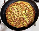 お好み焼き風豚ひき肉のハンバーグ作り方5写真