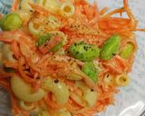 人参とむき枝豆の3色マカロニサラダ作り方5写真