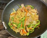 サリ麺で焼きそば・焼き肉のタレで作り方6写真
