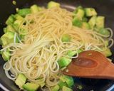 海ぶどうとアボカドの和風パスタ♡作り方3写真