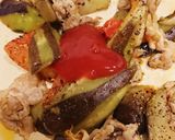 豚肉と茄子トマトパスタ作り方3写真