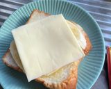 簡単朝食　はちみつバナナのチーズトースト作り方4写真