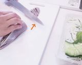 刺身の平切り　(鰹のたたき)作り方4写真